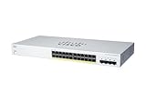 CISCO DESIGNED Business CBS220-24T-4G Smart-Switch, 24 Anschlüsse GE, 4 x 1G SFP, 3 Jahre eingeschränkte Hardware-Garantie (CBS220-24T-4G-NA)