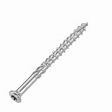 Terrassenschrauben 5 x 60 T-INOX 25 Stück Edelstahl gehärtet C1, Torx 25, inkl. Edelstahl B