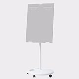 XDFC Flipchart, Magnetisch Whiteboard, beschreibbar, Höhenverstellbar, Tafel Magnettafel, Board mit Ablageschale, Büro Hörsaal Lehre weiße Tafel Gray-60×90