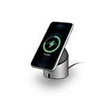Tiktaalik Bluetooth Lautsprecher mit Mikrofon | Freies Sprechen Hands Free | All-in-one Bluetooth Gerät mit perfektem Sound | Induktive Schnell-Ladestation | Für Smartphones & Tablets | Silb