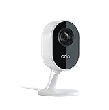 Arlo Essential Indoor WLAN Überwachungskamera für den Innenbereich, 1080p, 2-Wege-Audio, Bewegungsmelder, Sirene, Nachtsicht, Kabelgebunden, mit 90-tägigem Arlo Secure Plan Testzeitraum, VMC2040