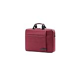 Huposdxjdnb Laptop Tasche High Capacity Single Schulter Men's and Damen Aktentaschen,Business Tragbare Diagonale Taschen,Laptoptaschen (Color : Red, Size : 15inch)