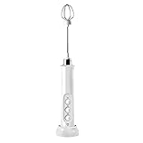 GANFANREN 3 in 1 tragbare milch frucher schaummacher handheld foamer trink mischer kaffee schaumstab (Color : White, Size : As shown)