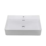 Grünblatt Aufsatz/Hänge-Waschbecken mit Lotus Effekt Nano-Beschichtung (60cm x 42cm x 13cm)