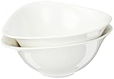 Villeroy und Boch - Vapiano Salatschalen-Set, 2 tlg., 800 ml, 21 x 17 cm, Premium Porzellan, spülmaschinen-, mikrowellengeeignet, weiß