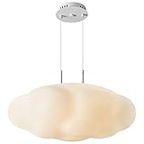 QINAIDI Wolkenform Peadant Leuchte Romantische Pendelleuchte Hängeleuchte Für Mädchen Kinderzimmer Schlafzimmer Hotel,55x 20