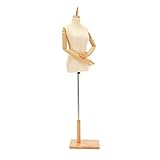 ZBBN Dummy-Modell Weibliche Torso-Puppe mit Armen, Leichte Modellform zum Nähen von Rekonstruktionskleidung, Sexy Beige Lace Half Body Dummy (Color : Style 1, Size : S) (Style 2 Medium)