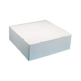 Pro DP 60 Tortenkartons Kuchenkartons Cakeboxen Transportkartons für Kuchen, Torten und Gebäck, weiß, einteilig, 32x32x11