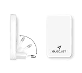 ELECJET | USB C & USB A Netzteil Flach | 2-Port Ladegerät | PD QC 3.0 | Reiseadapter Klappbar | Für iPhone 12/11/X/8, iPad Pro, Samsung S21 S20 Note 20 10 Ultra Plus (Weiß)