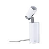 Paulmann 79524 Neordic Tischleuchte Runa max. 20 W dimmbar Weiß, Grau Wohnzimmer Metall Tischlampe GU10