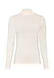 HALLHUBER Basic-Longsleeve mit Stehkragen aus Lenzing™-EcoVero™ leicht tailliert Creme, S