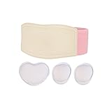 SUOTENG Hernien-Gurtbinder für Männer und Frauen, Nabel-Hernien-Gürtel einstellbar Säuglingsbauchbindemittel Säugling 1 Set Neugeborene Behandlung Traversen Stick Convex (Color : Pink Heart)