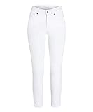 Cambio Damen Jeans im 5-Pocket Style Piper Short Größe 3827 Weiß (weiß)
