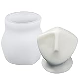 3D-Silikonform für menschliche Gesichter, Porträtskulptur, selbstgemachte Duftkerzen, Seifenherstellung