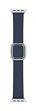 Apple Watch (40 mm) Modernes Lederarmband, Tiefseeblau - M