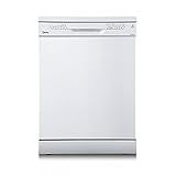 Midea SF 3.60NW wi Geschirrspüler, 12 Maßgedecke Spülmaschine mit WIFI, Geschirrspüler Freistehend Unterbau, 5 Reinigungsmodi, 49 dB, 3/6/9H Startzeitvorwahl, Weiß Energieklasse D
