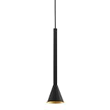 EGLO Pendelleuchte Cortaderas, 1 flammige Hängelampe Vintage, Industrial, Modern, Hängeleuchte aus Stahl in Schwarz, Gold, Esstischlampe, Wohnzimmerlampe hängend mit GU10 Fassung