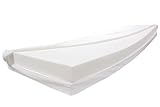 20 cm Höhe ca. Matratze - Dibapur® Pro Dolce • 7 Zonen Orthopädische Kaltschaummatratze • (90 x 180 cm) • Härtegrad 3 Fest Aloe Vera glatt Bezug Waschbar 60 °C • Zum Einführungspreis • Öko-Tex