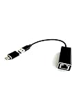 USB Netzwerk Lan RJ45 High Speed Konverter USB 3.0 auf Ethernet LAN 10/100/1000 für alle Windows und Mac OS Linux Chrome OS Schwarz mit USB C Adapter (Schwarz 3.0 + USB C)