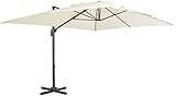 KANULAN Sonnenschirm Cantilever Offset Market Umbrella, drehbarer 360-Grad-Sonnenschirm mit Aluminiumstange, für Terrace Garden Swimming Pool Shop Garten S