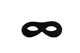 thematys® Panzerknacker Maske Stoffbrille schwarz - Kostüm - perfekt für Fasching, Karneval & Cosplay - Universal Damen H