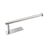 WRRPS Multifunktional Selbstklebende Wand montiert Edelstahl Toilettenpapier Rollenhalter Racks Halter Küchenrolle Tissue Stand Organizer Badezimmerzubehör (Color : Silver B)