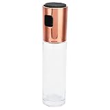 Gewürz-Sprühflasche, 100 ml ABS-Glas, tragbares wiederverwendbares Dienstprogramm, starkes, langlebiges Ölsprühgerät, Kochwerkzeuge zum Kochen von BBQ-Salat in der Küche(roségold)