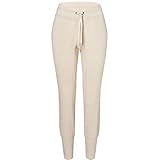 super.natural Damen Essential Cuffed Hose, Oyster Grey