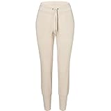 super.natural Damen Essential Cuffed Hose, Oyster Grey