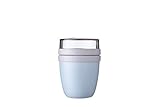 Mepal Lunchpot Ellipse mini-Nordic blue – 300 ml praktischer Müslibecher, Joghurtbecher, To go Becher – Geeignet für Tiefkühler, Mikrowelle und Spülmaschine, Polypropyleen, 470