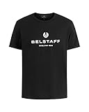 Belstaff Herren T-Shirt 1924, leichtes Baumwoll-Jersey, Schwarz , XXL