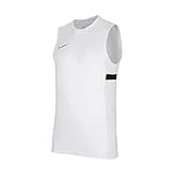 Nike, Dri-Fit Academy, Ärmellose Fußballtop, Weiß/Schwarz/Schwarz/Schwarz, L, M