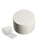 Geyan Tischmülleimer mit Deckel Papierkorb Desktop Mini Abfalleimer Tisch Mülleimer mit Aufpoppen Bad Kosmetikeimer Tischabfalleimer für Badezimmer Büro Küche Schreibtisch mit 6 Weißer Müllsack