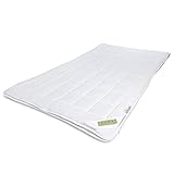 Julido 4-Jahreszeiten-Bett Bettdecke 135x200cm mit 450+650g Füllung Steppbett Bett mit Druckknöpfen Ganzjahresdecke für Allergiker geeig