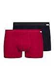 Huber Herren Pant 2er Pack Unterwäsche, red-mix, N