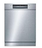 Bosch SMV4HBX56E Serie 4 Unterbau-Geschirrspüler / E / 60 cm / Edelstahl / 94 kWh/100 Zyklen / 13 MGD / SuperSilence / Extra Trocknen / VarioBesteckkorb / Home C