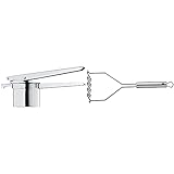 WMF Gourmet Multipresse 26,5 cm, Kartoffelpresse, Spätzlepresse, Cromargan Edelstahl, spülmaschinenfest & Profi Plus Kartoffelstampfer 29 cm, Cromargan Edelstahl teilmattiert, spülmaschinengeeig