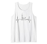 Toronto Skyline Herzschlag Kanada Fan Liebe Kanadier Toronto Tank Top