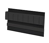 Linero MosaiQ Magnet-Messerhalter mit Kunststoffblock 350 x 45 x 200 mm Schwarz/schwarz matt/Messerhalter/Relingsystem/Kessebö