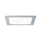 Paulmann 920.78 Quality EBL Set Panel eckig LED 1x18W 4000K 230V 220x220mm Chrom matt 92078 LED Spot Einbaustrahler Einb