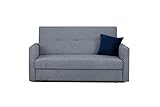 Meble Roberto - Sofa klein - Rey - 2 Sitzer Schlafsofa mit Bettkasten - Schlaffunktion Couch - S