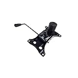 Verdicken Swivel Chair Parts, Stuhl Tilt Control Mechanismus Sitzmechanik Bodenplatte Ersatz Platte Stahl für Bürostuhl,Synchron Sitz-Mechanik Bodenplatte für Drehstuhl Ersatzteil ( Color : Black )