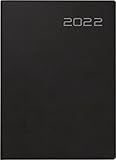 rido/idé 7018243012 Taschenkalender Technik III, 1 Seite = 2 Tage, 100 x 140 mm, Balacron-Einband schwarz, Kalendarium 2022