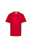 HAKRO Kinder T-Shirt 'Classic' - 210 - rot - Größe: 128