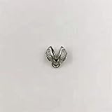 COKILU 10pieces Große Größe Knoten Machen für Tasbih Gold Misbah Quaste Rosenkranzarmbänder Zubehör (Farbe : Silver, Größe : One Bag 10 Pieces)