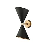 QMJHHW Moderne Doppelkopf IWall Lampe Ndoor Wandleuchte Schlafzimmer Nachttischlampe E27 Wandhalterung Leuchte Geeignet für Schlafzimmer Wohnzimmer Flur, Höhe 15,7'