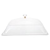 DOITOOL Transparente Kuppel-Kuchenabdeckung, Kuchenform, Abdeckung für Käse, Butter, Dessert, Abdeckplatte für Lebensmittel, klare Glocke, Mikrowellenteller, Spritzschutz fü