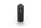 Sonos Roam WLAN & Bluetooth Speaker, schwarz – Wasserdichter Lautsprecher mit Alexa Sprachsteuerung, Google Assistant und AirPlay 2 – Kabellose Outdoor Musikbox mit Akku für Musikstreaming