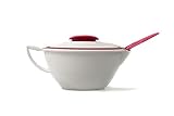 Tupperware Thermo-Duo Sauciere 400 ml weiß Brombeere servieren + Löffel Iso-D
