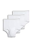 Jockey Men's Underwear Pouch Brief - 3 Pack, White, L